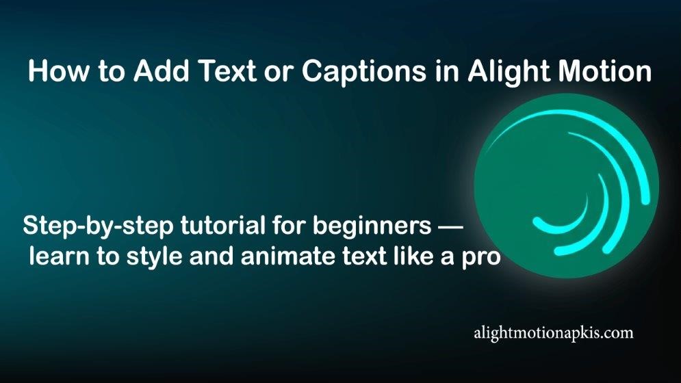 Alight Motion text presets