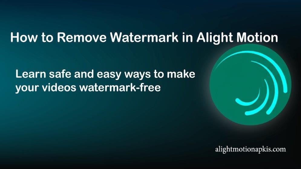 How to remove watermark in Alight Motion